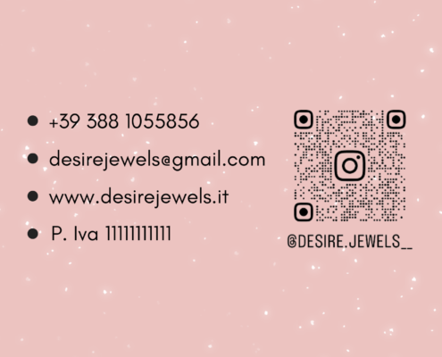 Biglietto da visita Desire Jewels retro